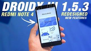 DroidX UI 1.5.3 Official For Redmi Note 4 | Android 13 | Redesigned About Phone | New Features