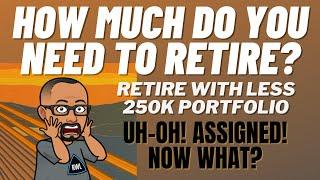 How Much Do You Need To Retire? | Finally Some Action! Retire With Less Series 250K Paper Portfolio