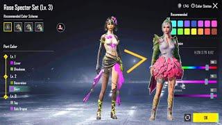 New A11 Royale Pass Outfit Rose Specter Set Best Colour Combination