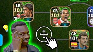 Make your own crazy formations!  Review the new feature after the efootball 2024 update