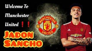 Jadon Sancho Welcome to Manchester UnitedSkills Goals Assists Passes Tricks Dribbling Skills Show