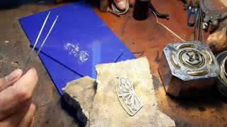 Soldering silver filigree