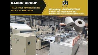 Maxi Jumbo Roll Hand Towel Roll Toilet Paper Roll JRT Machine Production Line