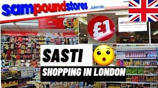 Visiting the Cheapest  Store in the UK | pound £ Store in London  (Full Tour)