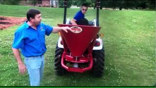 Agrex Fertilizer Spreader in Action by Everything Attachments