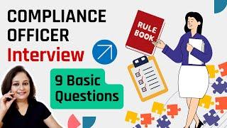 9 Compliance Officer Interview Questions- Basic & Important |Compliance Analyst | Compliance Auditor