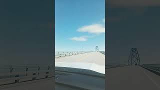 Crown Point Bridge to Vermont the Green state #bridge #crownpoint #upstatenewyork #sunnyday #lake