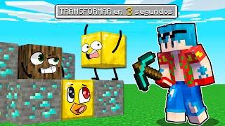 ¡EL ESCONDITE pero NOS TRANSFORMAMOS cada 30 SEGUNDOS!  EL MEJOR ESCONDITE DE BLOQUES en MINECRAFT