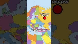 This City is Bigger Than 75% of EUROPE! #geography #maps #moscow