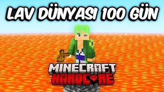 Minecraft Hardcore'da LAV Dünyasında 100 Gün Hayatta Kalmak...