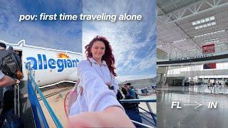 TRAVEL VLOG | first time flying alone...