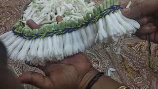 SAMPANGI POO MALAI || How to string sampangi garland || Sampangi poo kattuvathu yeppadi