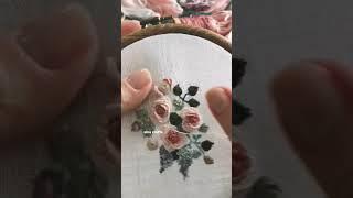 Hand embroidered petal Embroidery Brazilian Embroidery