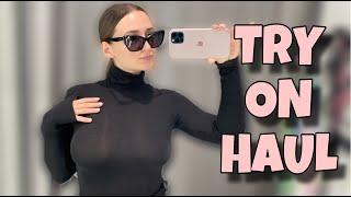 [4K] Try on Haul | Transparent Clothing With Klara Si