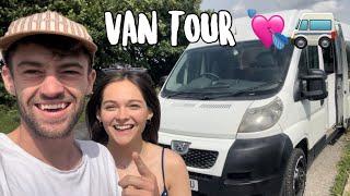 VAN TOUR! Peugeot Boxer Self Build Campervan Conversion UK (under £10k!)