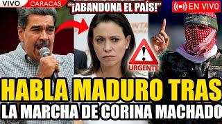 URGENTE HABLA MADURO TRAS LA MARCHA DE CORINA MACHADO Y AFIRMA QUE ELLA SE VA DEL PAÍS | FRAN FIJAP