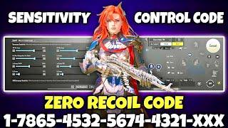 BGMI BEST SENSITIVITY SETTINGS | BGMI SENSITIVITY CODE TODAY | BGMI ZERO RECOIL SENSITIVITY CODE.