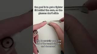 Here’s one way to stop your glasses from sliding down your nose!  #glasses #eyedoctor #eyewear