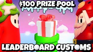 Fall Guys LeaderBoard Customs | $100 PRIZE POOL ️| Fall Guys live Customs 3/7