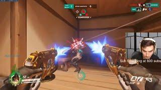 JAKE PRO TRACER GAMEPLAY! [ OVERWATCH SEASON 24 TOP 500 ]