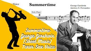 Summertime - George Gershwin (Sheet Music) Tenor Sax Voice