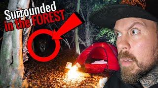 We're Surrounded!! HAUNTED CAMPING in Dogman Firest Brinscall Woods