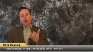 Appointment-Driven Communications - Part 1