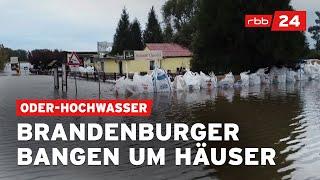 Hochwasser bedroht Wohnhäuser in Brandenburg