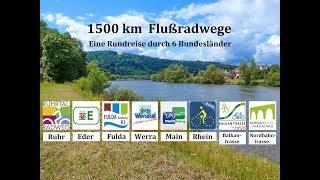 1500 km Fluss-Radwege: Eine Rundreise durch 6 Bundesländer