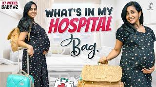 Ready for labour || My Hospital Bag || Pregnancy Series || Hospital BAG For DELIVERY ||@LasyaTalks