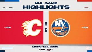 NHL Highlights | Flames vs. Islanders - March 22, 2025