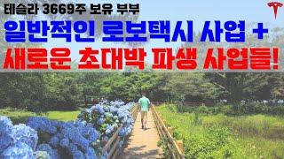 새로운 먹거리가 넘쳐나네요! 테슬라만이 할 수 있는 파생 사업들 추려 봤습니다~