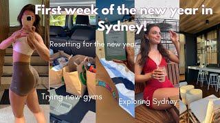 FIRST WEEK OF THE YEAR LOCKING IN | resetting, food shopping, training sessions & exploring Sydney