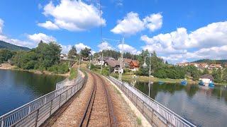  4K  Seebrugg - Titisee - Freiburg Hbf cab ride [07.2022] Höllentalbahn Führerstandsmitfahrt