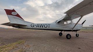 Cessna F150 Engine Start and Takeoff from Eshott Airfield