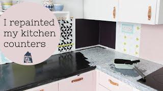 I repainted my kitchen counters