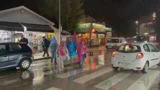 WOW ! Strong Rain is back in Medjugorje Friday Night Tour