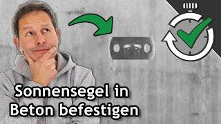 Kann man ein Sonnensegel in Beton befestigen? | Quick Tips ️ Pina