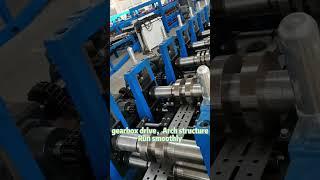 Factory Shooting Seismic Photovoltaic Support Forming Machine Run #building #rollforming #factory