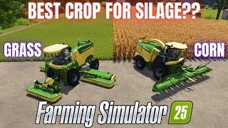 WHAT IS THE BEST CROP FOR SILAGE?? - Farming Simulator 25