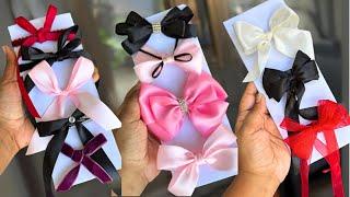 DIY Bow/DIY Simple &Easy Bow/DIY  Hair Bow/Hand Made Hair clips/ Satin Ribbon Hair bow tutorial