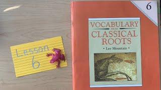 Roots Vocabulary Book - Lesson 6