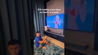 GTA loading screen when family is around, the struggle is real  | GTA 5 Gamers #gta5 #ps5