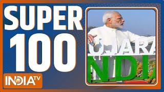 Super 100: Gujarat PM Modi Visit | Ayodhya Diwali | Yogi Adityanath | Delhi Traffic Jam | Dhanteras