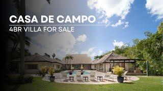 For sale 4BR villa with golf view in Casa de Campo, La Romana, Dominican Republic