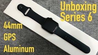 Unboxing & first review of the new Apple Watch Series 6 44mm space gray Aluminum black GPS