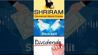 SHRIRAM FINANCE Announced Stock Split and Dividend | Shriram Finance share latest news #stocksplit