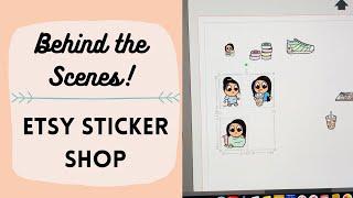 BEHIND THE SCENES: ETSY STICKER SHOP | Day in the Life of a Planner Sticker Shop Owner