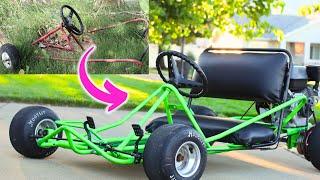 $20 Rust Bucket into Kick $$$ Go Kart W/ Harbor Freight 212