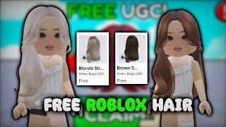 NEW FREE HAIR ON ROBLOX! How to get the Blonde and Brown Straight Hair for 0 ROBUX! #roblox